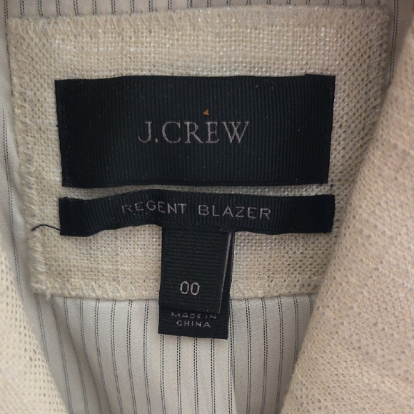 J. Crew Women's White And Silver Sparkly Blazer - Picture 3 of 4